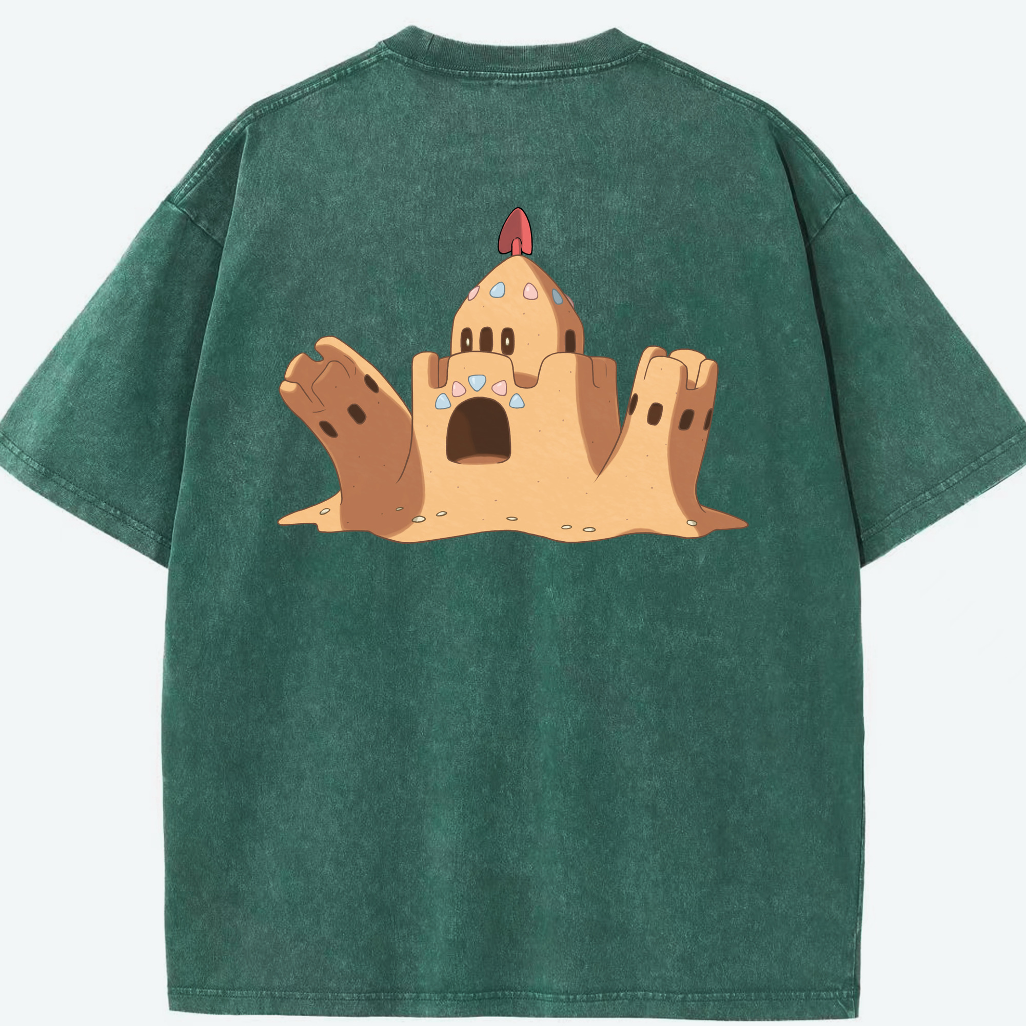 （画像用） ポケットモンスター Pokémon 綿100% ヴィンテージ風 半袖Tシャツ（背面プリント）